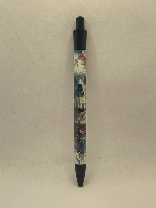 Skull Flower Pen