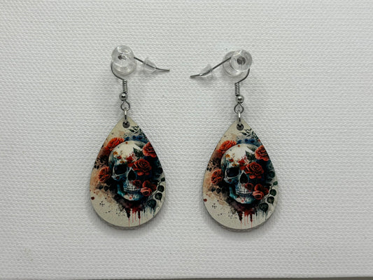 Skull Double-sided Earrings