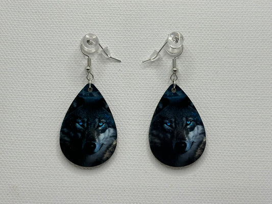 Double-sided Wolf Earrings