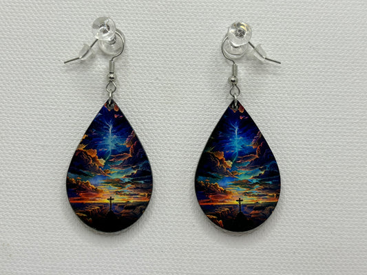 Cross Double-Sided Earrings