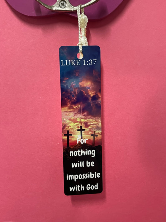 Luke 1:37 bookmark