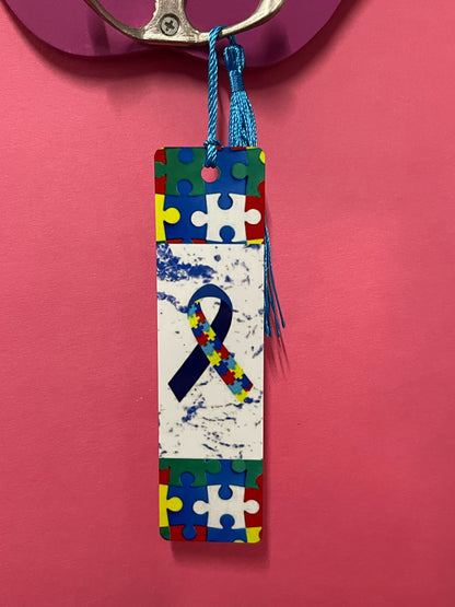 Autism ribbon bookmark