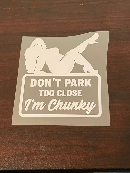 Don’t park too close decal