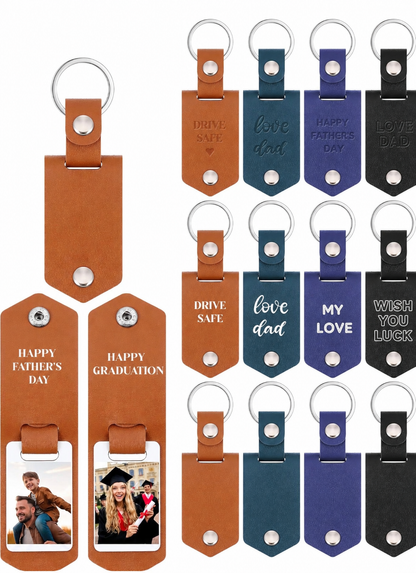 Custom leather keychain