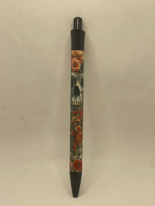 Skull Flower Pen