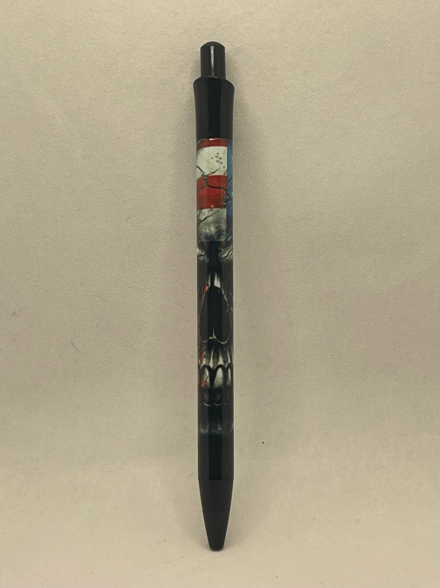 American Flag Skull Pen