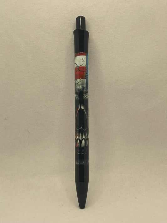 American Flag Skull Pen