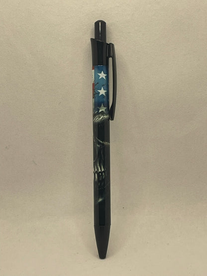 American Flag Skull Pen