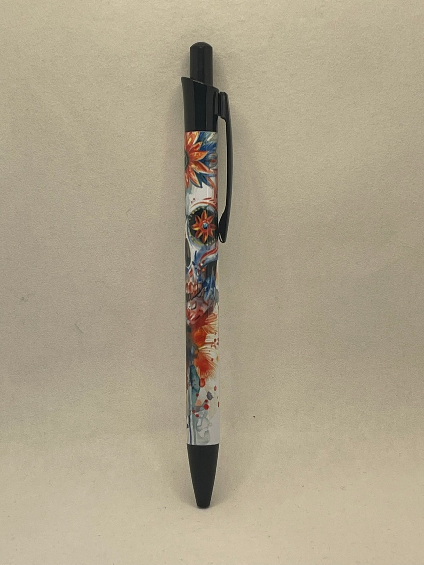 Water Color Skull Pen