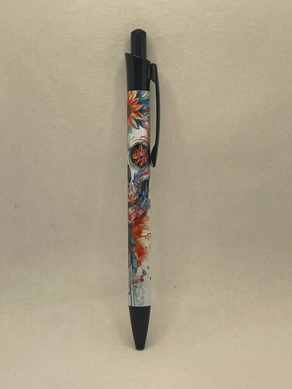 Water Color Skull Pen