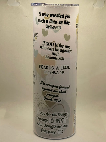 20oz Bible Verse tumbler