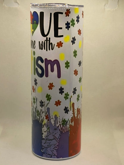 20oz Autism tumbler