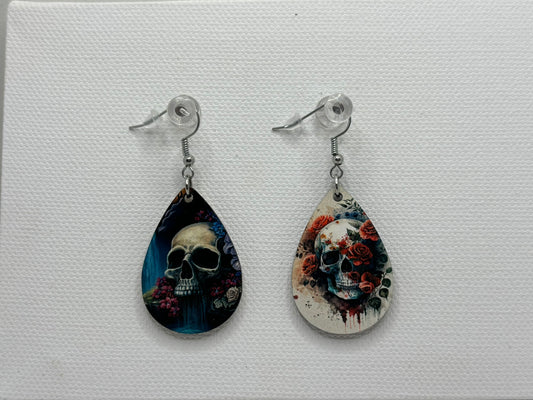 Skull Double-sided Earrings