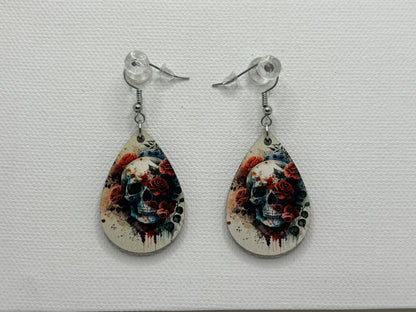 Skull Double-sided Earrings