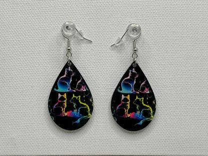 Double-Sided Cat Earrings