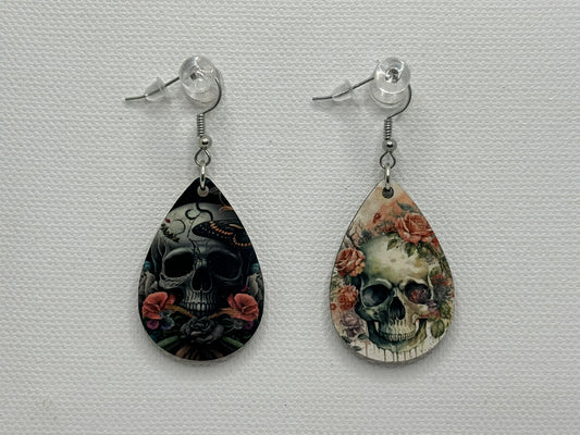 Double-Sided Skull Earrings