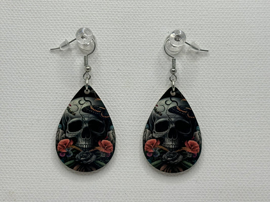 Double-Sided Skull Earrings