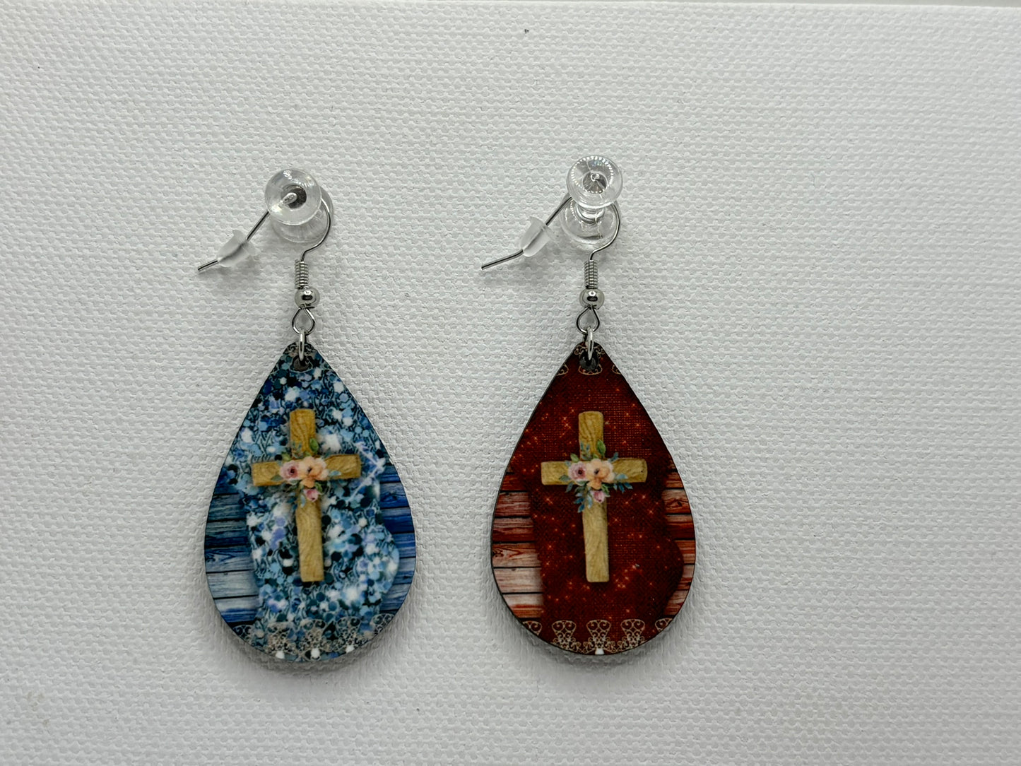 Double-sided Cross Earrings