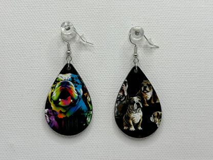 English Bulldog Earrings